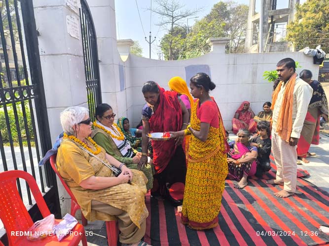 Felicitas – our well wisher visits us in Patna